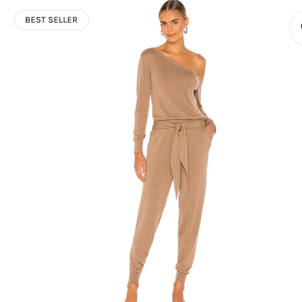 Majorelle , revolve , Charlotte,  tan jumpsuit with pockets , never worn ,fab